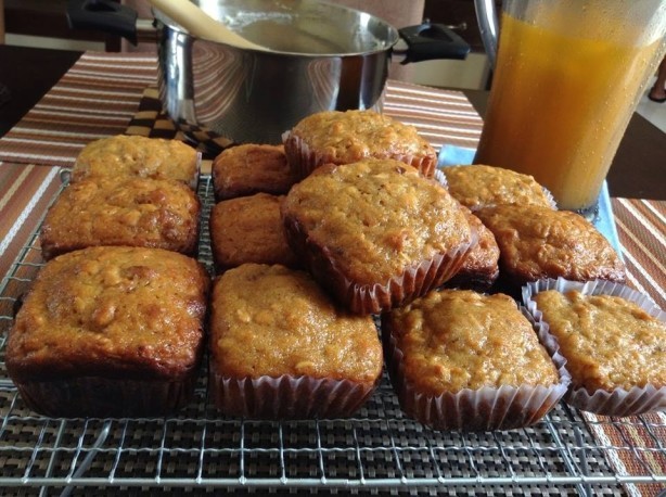 American Oatmeal Carrot Muffins 2 Dessert