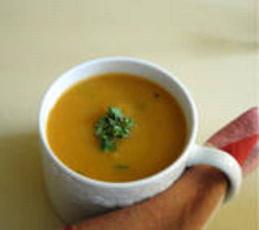 American Chestnut and Butternut Squash Bisque vegan Appetizer