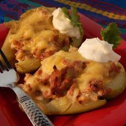 American Chayotes Stuffed to the Oven Dinner