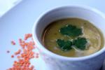 Healthy Hearty and Hot Butternut Squash Lentil Soup recipe