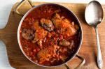 Italian Chicken Cacciatore With Mushrooms Tomatoes and Wine Recipe Dinner