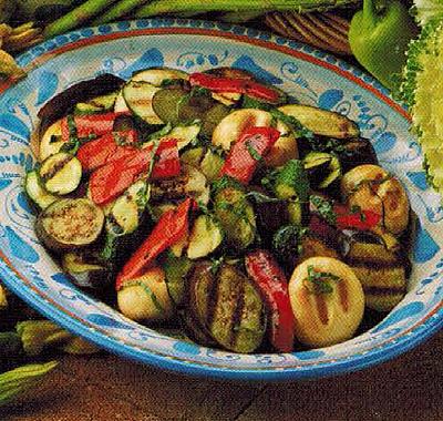 Mediterranean Marinated Grilled Vegetables Appetizer