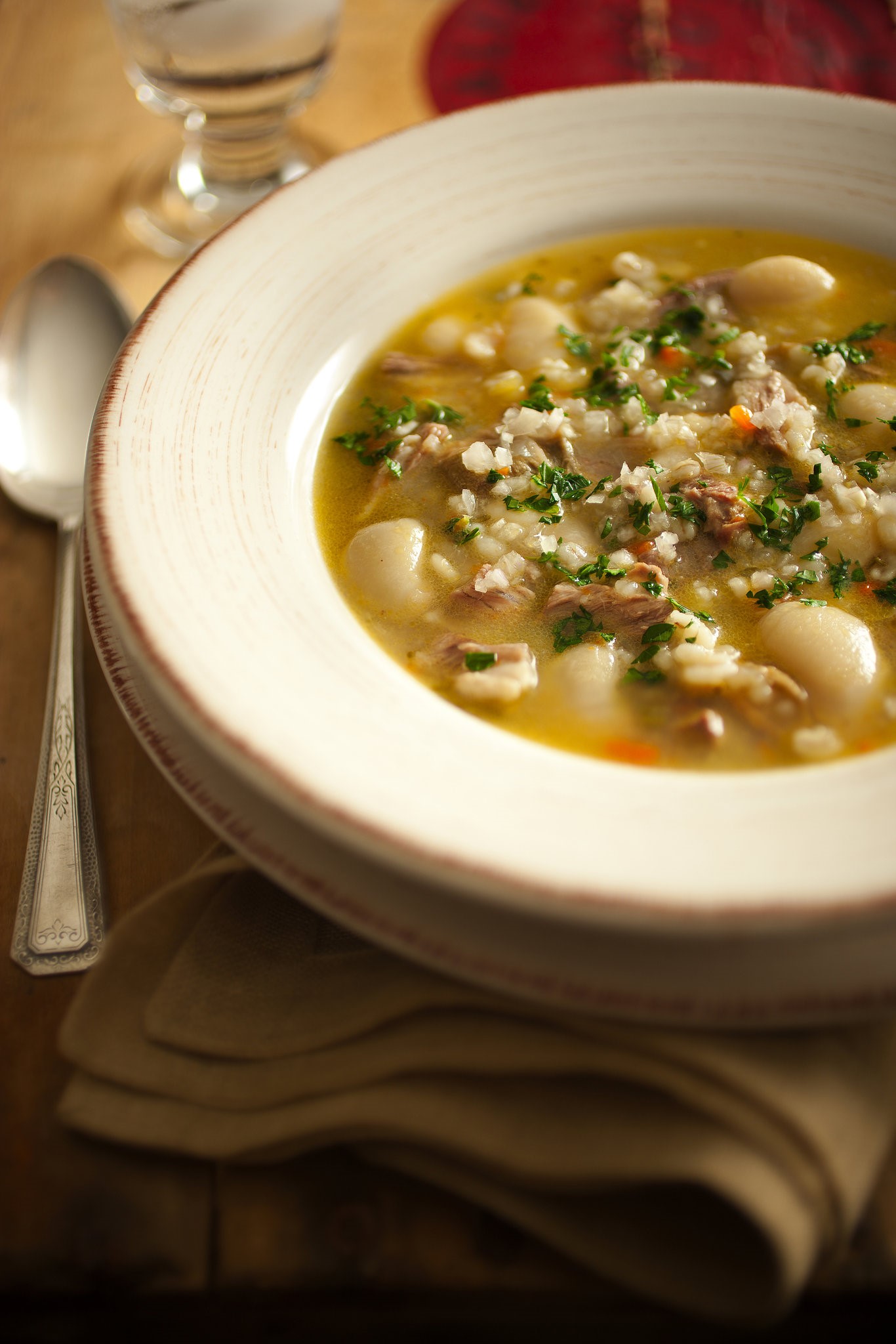 American Lima Bean and Porcini Soup Recipe Appetizer