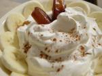 American Dates and Bananas in Whipped Cream Dessert