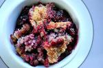 American Berry Cobbler with Coconut Walnut Topping Recipe BBQ Grill