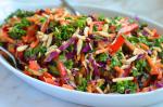 American Asian Kale Salad with Creamy Ginger Peanut Dressing  Once Upon a Chef Appetizer
