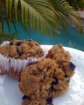 British Really Good Low Cal Lowfat Healthy Blueberry Oatmeal Muffins Dessert