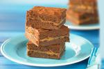 American Choccaramel Brownie Slice Recipe Dessert