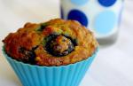 American Blueberry Oatmeal Muffins With Walnuts Dessert