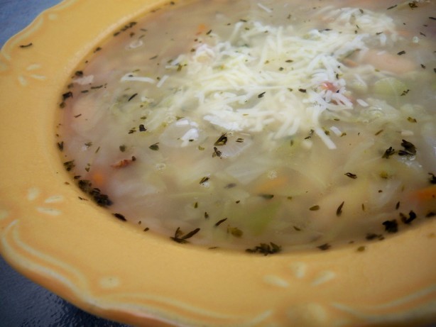 American Quick Cabbage and White Bean Soup Dinner