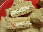 Canadian Cream Cheese and Olive Party Sandwiches Appetizer
