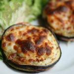 American Sandwich Eggplant and Mozzarella in the Oven Appetizer