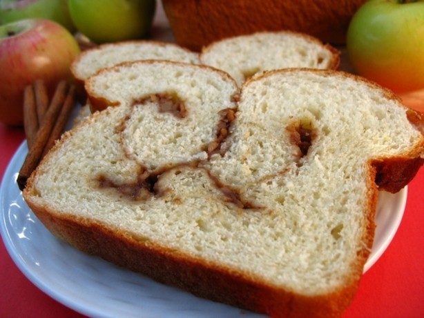 American Cinnamon Swirled Apple Bread Dessert