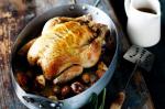 British Roast Chicken With Chestnut Stuffing Recipe Dinner