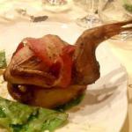 British Stuffed Quails with Fungi on the Potatoes Appetizer