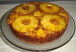 American Lemony Glazed Pineapple Upside Down Gingerbread Dessert