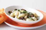 British Panfried Gnocchi With Mushrooms and Sage Butter Recipe Appetizer