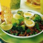 American Eggs with Peas and Lentils 1 Appetizer