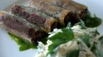 British Beef Cheek Croustillant with Celeriac Remoulade and Salsa Verte Appetizer