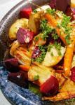 American Roasted Vegetables With Horseradish Dressing Dinner