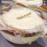 French English Onion Soup with Beer Appetizer