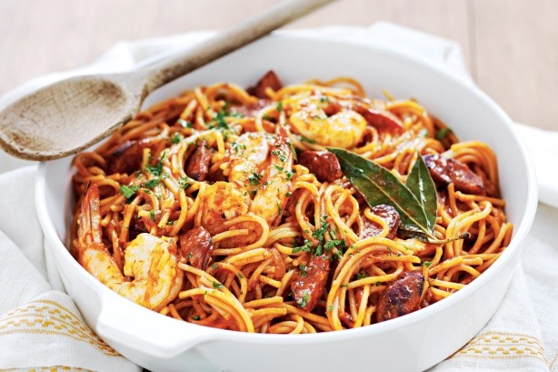 American Chorizo And Prawn Fideos Recipe Appetizer