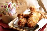 American Fried Chicken With Coleslaw Recipe Dinner
