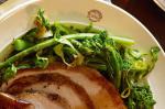 American Sauteed Asparagus and Broccolini With Wilted Lettuce Recipe Appetizer