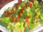 American Broccoli With Balsamicbacon Vinaigrette Sauce Appetizer