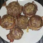 American Medallion Chopped Meat Stuffed with Gorgonzola Appetizer