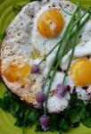 American Balsamic Fried Eggs With Wilted Greens in Under  Minutes Breakfast