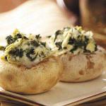 British Spinach Artichokestuffed Mushrooms Appetizer