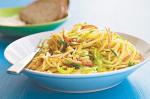 American Spaghetti With Bacon And Brussels Sprouts Recipe Dinner