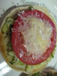 American Grilled Zucchini Parmesan Sandwiches Appetizer