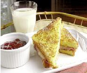 American Monte Cristo Sandwich Appetizer