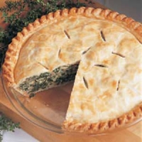 Spinach and Sausage Pie recipe