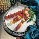 American Pork Kabobs with Tequila and Pineapples BBQ Grill