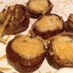 American Stuffed Mushrooms with Old Cheese Appetizer