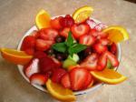 American Middle Eastern Inspired Fruit Platter Dessert