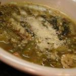 Italian Minestrone Soup of Vegetables Dinner