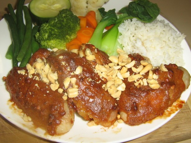 Chinese Spicy Peanut Chicken Wings Appetizer