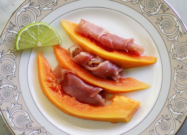 Canadian Papaya Prosciutto and Lime Recipe BBQ Grill