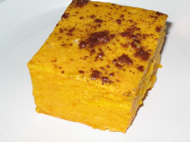 American Butternut Squash Souffle or Kugel Dessert