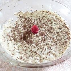 American Diplomat of Raspberries and Amaretti with Mascarpone Dessert