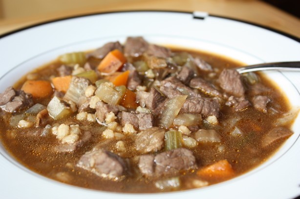 American Heartwarming Beefbarley Soup Appetizer