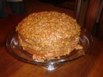 American Autumn Spice Cake With Sticky Coconutpecan Icing Dessert