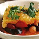 Chilean Chile with Combined Four Beans and Cover of Polenta Appetizer