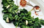 Swiss Sauteed Spinach with Garlic Dinner