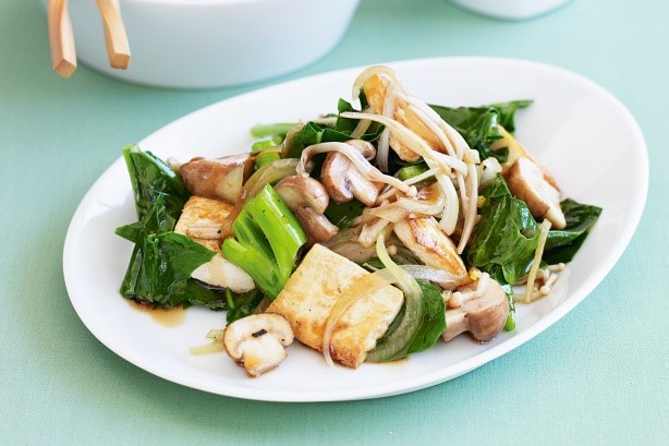 American Ginger Tofu With Mushrooms Recipe Dinner