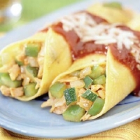Spanish Vegetable Chicken Enchiladas Dinner